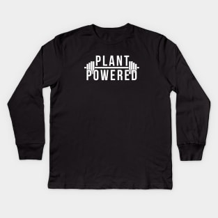 Plant Powered Vegan Kids Long Sleeve T-Shirt